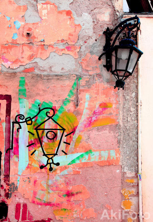 「灯」　－石の壁シリーズ－